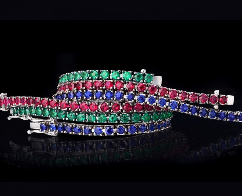 diamantarmband tennisarmband safirer rubiner smaragder juvelia stockholm